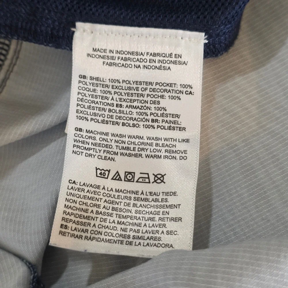 The North Face Printed Action 2.0 Shorts Men XL Blue FlashDry Stretch Drawstring